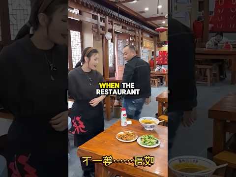 A customer doesn't finish his meal a restaurant owner does this