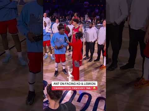 Ant was ready to show up & show out vs. the OGs 🌟