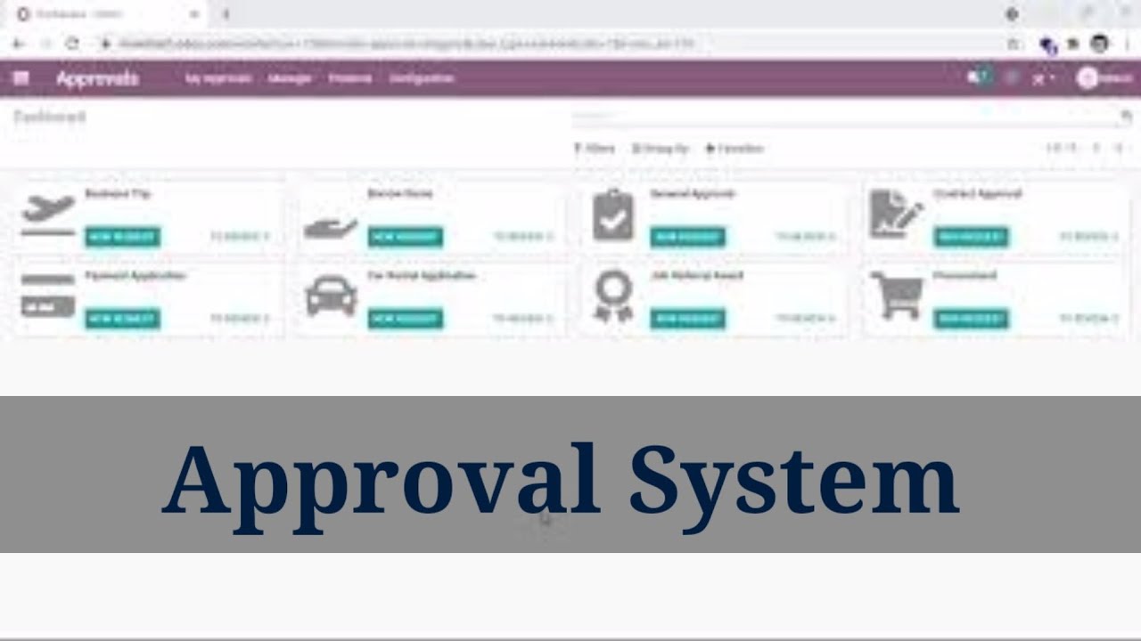 Demo Odoo approval system | Request Approval | 9/8/2021

Learn more about YouTube Video 1. Laravel Nova | Install Nova | Admin Panel For Laravel | Part 1 https://youtu.be/am7xJ98OOiA ...