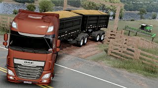 DAF 530 NO BI-CAÇAMBA COM EXCESSO DE PESO - ETS 2 1.55 MODS BR