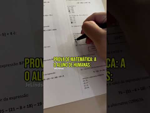 Aluno de humanas fazendo prova de matemática: