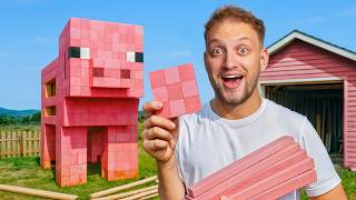 Zbudowałem ŚWINKĘ z MINECRAFT w Prawdziwym Życiu!