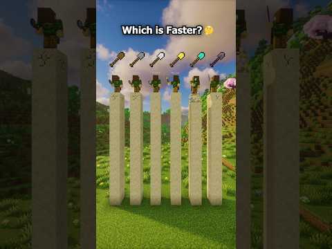 Minecraft Which Shovel Is Faster🤔