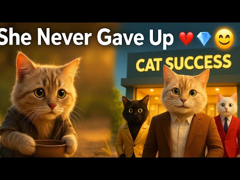 She Never Gave Up 😿 | Emotional Poor to Rich Cat Story #cat