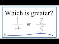 Understanding Fractions: Comparing 1/4 and 2/5