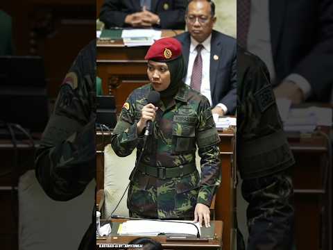 Ketika perwira wanita kopassus berbicara😱‼️#shorts #tni #viral