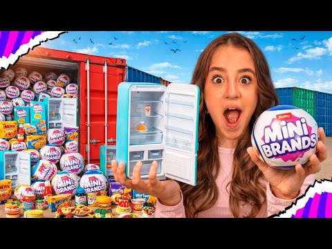 ENCONTREI A COLEÇÃO COMPLETA DAS MINI COMIDAS *comprei mais uma geladeira MINI BRANDS 