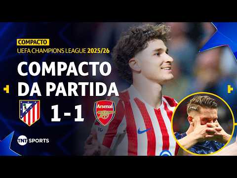 ATLÉTICO DE MADRID 1X1 ARSENAL | COMPACTO DA PARTIDA | SEMIFINAL - IDA | CHAMPIONS LEAGUE 2025/26