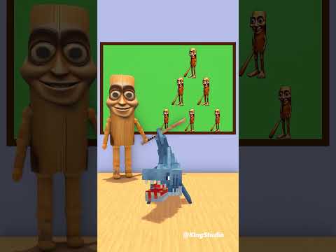Who TEACH Better? BOMBARDIRO CROCODILO vs TUNG TUNG TUNG SAHUR Italian Brainrot #shortvideo