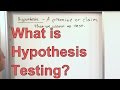 Hypothesis Testing Concepts