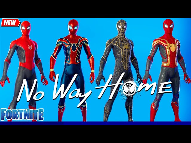 All Tom Holland's NO WAY HOME Suits in Fortnite シ
