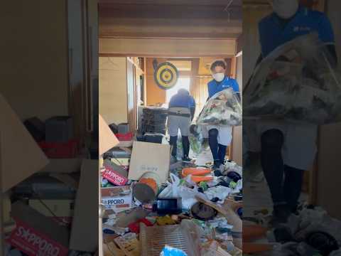 ゴミ屋敷はどうやって片付くの?#shorts #asmr  #片付けられない #ゴミ屋敷 #汚部屋