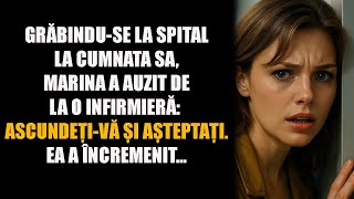 Grăbindu-se la spital la cumnata sa, Marina a auzit de la o infirmieră. Ascundeți-vă și așteptați...
