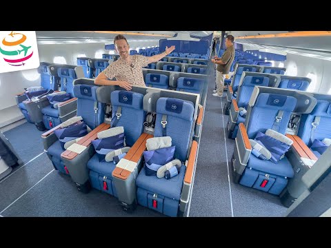 Lufthansa Allegris Premium Economy A350 auf dem ersten Flug MUC-YVR | YourTravel.TV