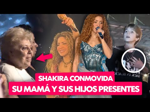 Shakira No aguantó al ver a su Madre y sus Hijos Cantar, “Si mi Papá Pudiera ver esto” Muy Emotivo