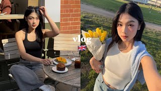 London Vlog 🇬🇧 shopping, picnic date, food hunting, flower market
