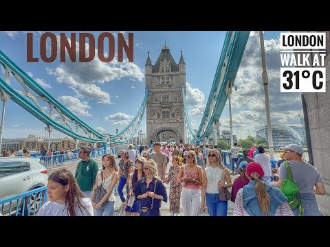 LONDON WALK 2025 | London Summer Walking Tour | London Tower Bridge to Borough Market [4K HDR]