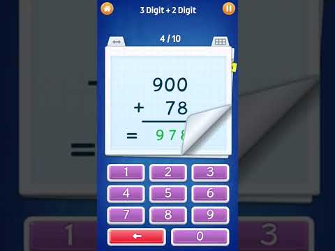 Math Games for Kids to Learn Addition 06 (3 Digit + 2 Digit) #shorts