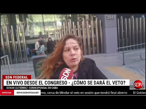 Móvil desde el Congreso de la Nación con fuerte presencia policiail