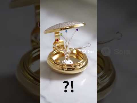 【AI生成NG集】話題のsora2を試してみた!ダイヤのコンパクトを開いたら幻想的になるはずが…💎#AI生成 #ASMR #ガラスアート #NG動画 #AIアート #shorts #sora2