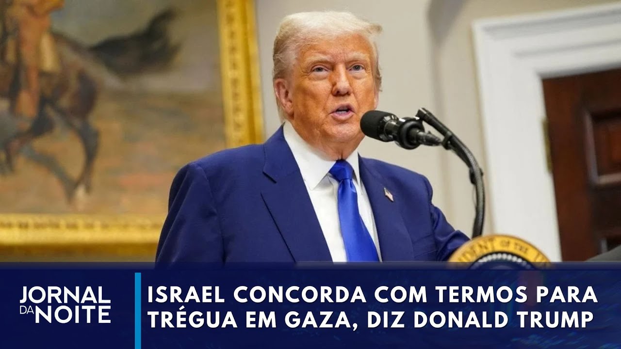 Trump diz que Israel concordou com termos para um cessar fogo em Gaza