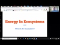 Ecosystem Diversity and Interactions