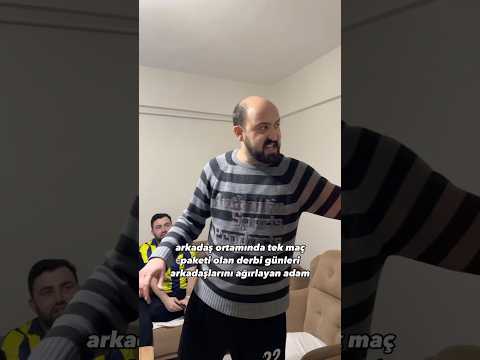 Arkadaş ortamında tek maç paketi olan derbi günleri arkadaşlarını ağırlayan adam - Oğuzhan Alpdoğan