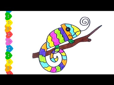 RENGARENK BULALEMUN ÇİZİMİ - KOLAY BUKELAMUN NASIL ÇİZİLİR? - KOLAY ÇİZİMLER - EASY DRAWİNGS