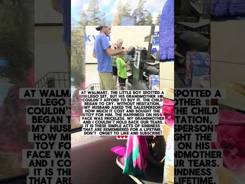 At Walmart, The Little Boy Spotted A Lego Set, But His Grandmother Couldn't Afford To Buy It