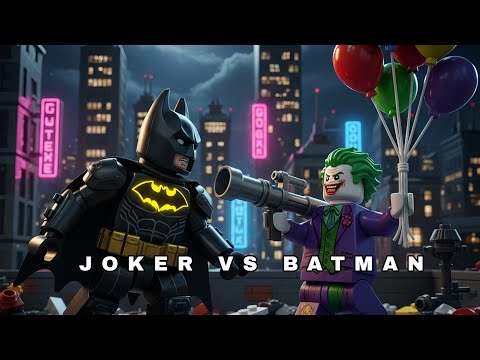Pertarungan Batman vs JokerAksi seru Batman menghadapi Joker di kota Gotham.