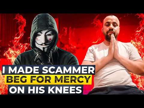 SCAMMER BEGS FOR MERCY ON WEBCAM, AFTER WE HACKED HIM!