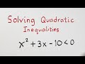 Understanding Quadratic Inequalities