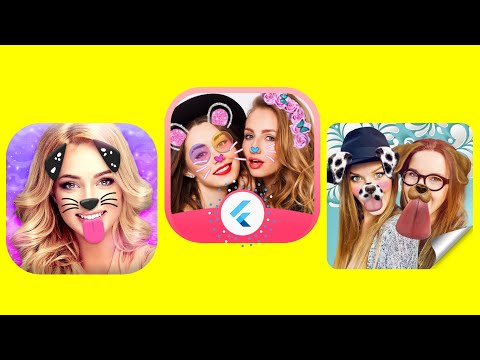 Snapchat Filter Clone | Build Face Filters App using Flutter & Google ARCore Augmented Reality