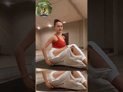 Tenis Ball Yoga Exercise For Glute Inflammation #shorts
