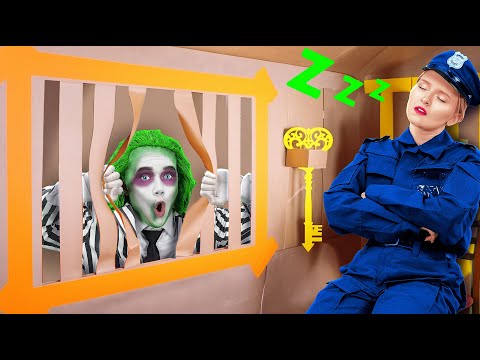 BEETLEJUICE PRZEŻYWA W NAJSUROWSZYM WIĘZIENIU NA ŚWIECIE 😱 Zwariowane sztuczki i sytuacje od 123 GO!