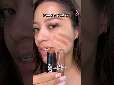 What’s the difference between bronzer and contour?? 🤔