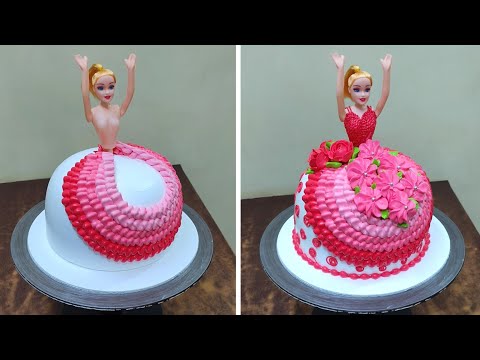 Barbie Doll Cake | Beautiful Baby Gril Birthday Cake | Doll Cake design