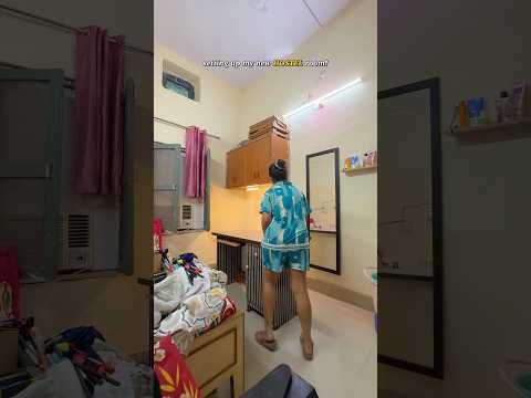 setting up my *HOSTEL ROOM*โฅ๏ธโจ #minivlog #hostellife