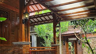 Pasangan bata rapi di karya kami Rumah Limasan modern daerah Tulung Klaten