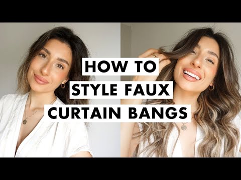 DIY Curtain Bangs | Easy Hairstyle