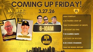 March 27th, 2026 - Padres Fall To Tigers 8-2 On Opening Day + It's Our Show's Anniversary!