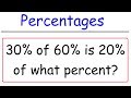 Understanding Percentages and Equations