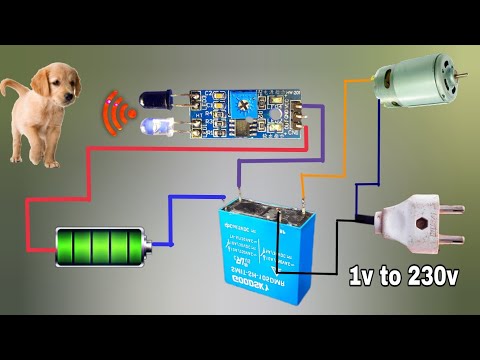 how to connect IR sensor to relay/ 12v motor / led light