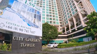 MODERN CENTRAL PATTAYA ONE BEDROOM CONDO WITH FULL CITY & SEA VIEW - CITY GARDEN TOWER