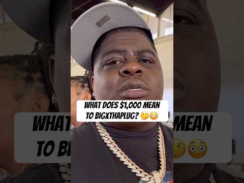 What does $1,000 mean to #BigXThaPlug ? 🤔 #upcomingartist #hiphopnews #moneymindset #shorts