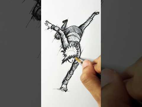 Speed drawing StickNinja Minato 😳 #shorts #anime #drawing