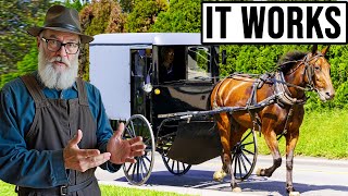 The Amish Road Network:  How They Navigate a World Built for Cars