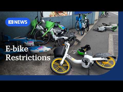 YouTube video thumbnail: Footpath and Age Restrictions for E-Bikes and E-Scooters Recommended