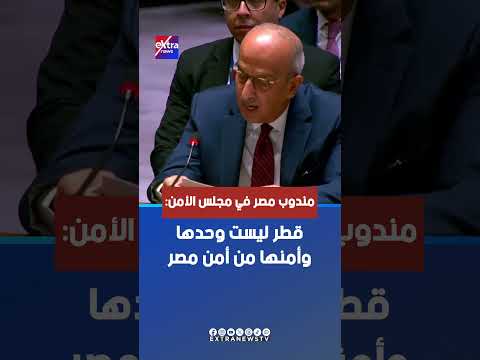 مندوب مصر في مجلس الأمن: قطر ليست وحدها وأمنها من أمن مصر
