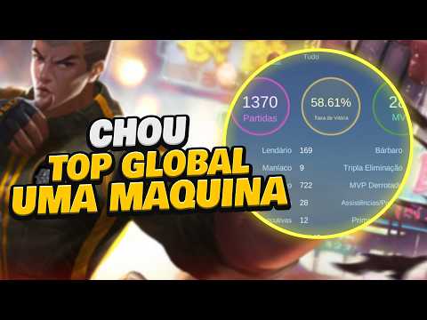 CHOU TOP 3 GLOBAL DANO MOSTROU COMO É QUE SE FAZ | Mobile Legends